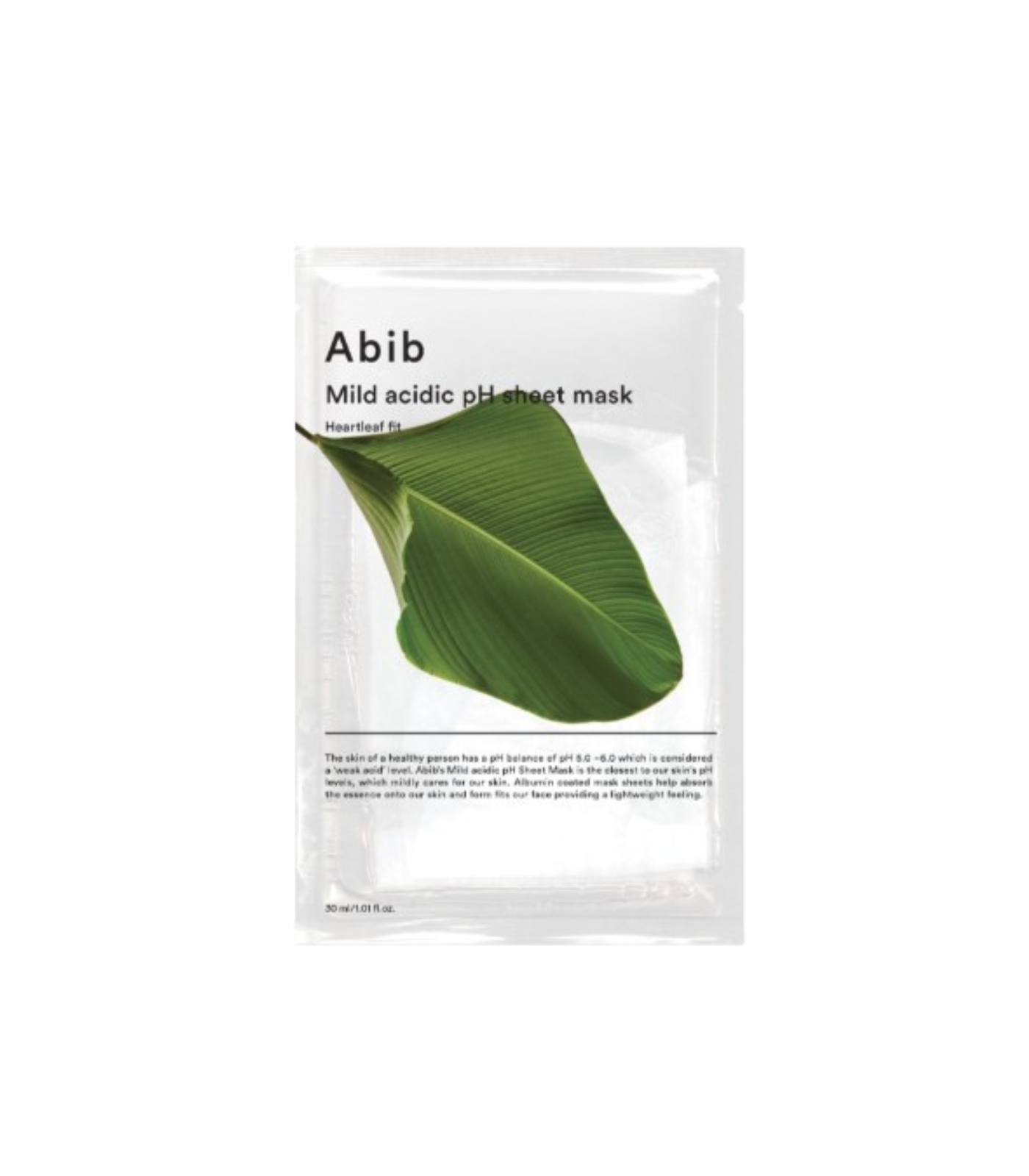 Mild Acidic pH Sheet Mask_Heartleaf Fit